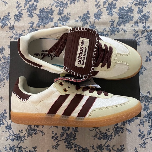 adidas Shoes - 🔥🔥Wales Bonner x Adidas PONY SAMBA Cream White Mystery Brown